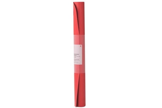 Red yoga mat.